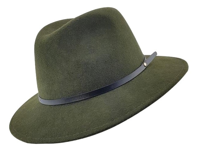 Stanton Ladies Eloise Premium Felt Fedora - Olive Green 