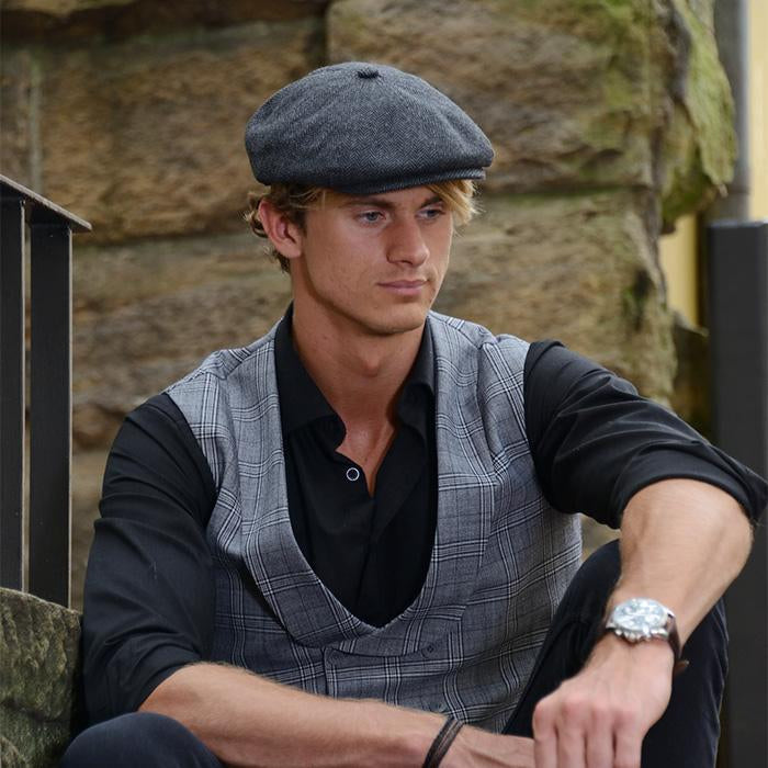 Black flat hat cheap