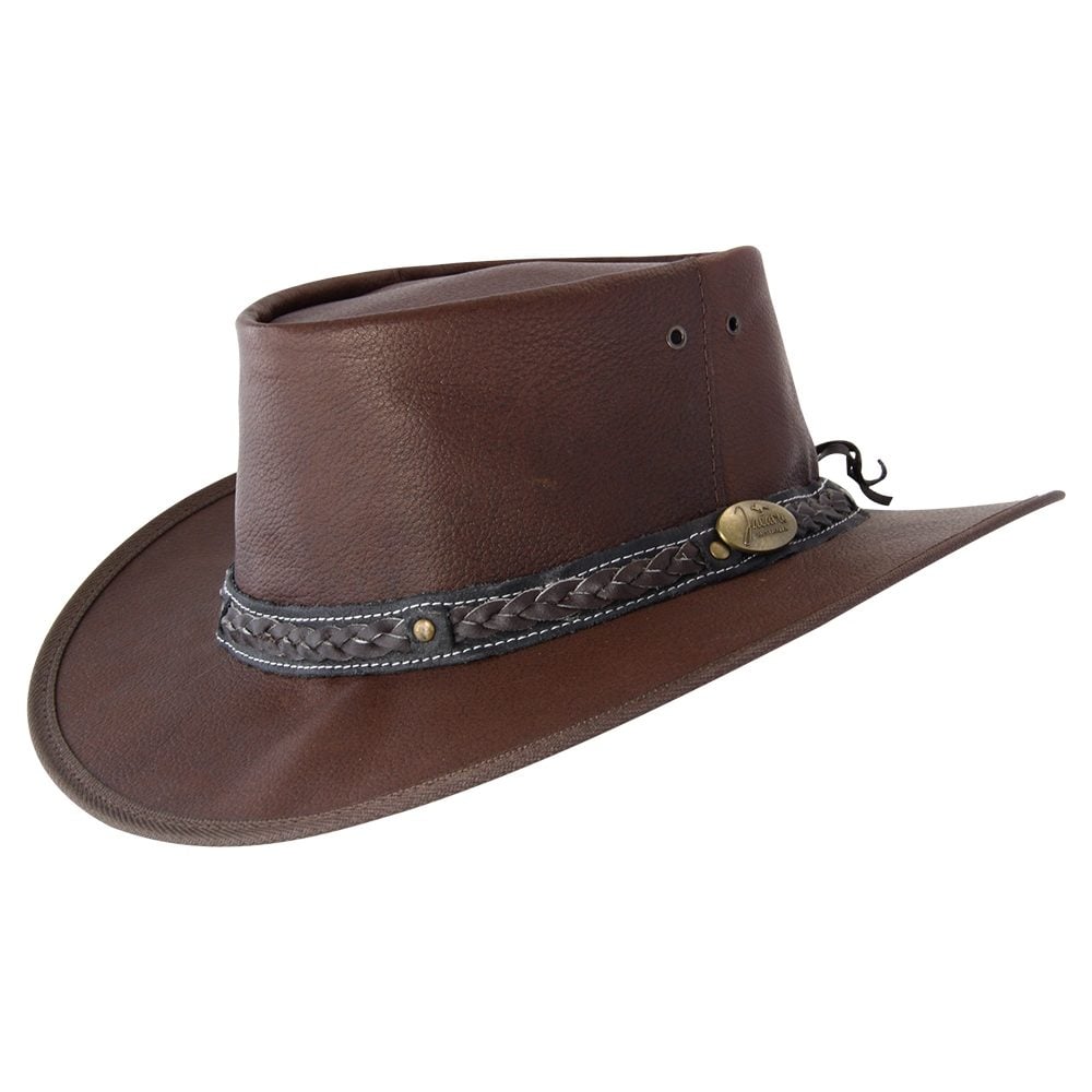 Jacaru leather hat sales