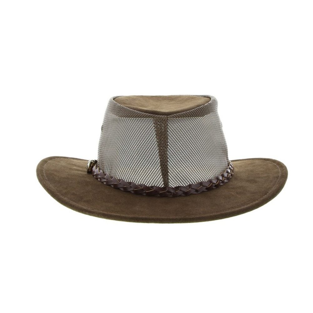 Jacaru 1019 Summer Breeze Leather Hat – Genuine Australian Leather, UV Protection, Wide Brim